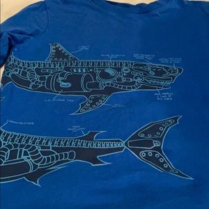 Lands end boys long sleeve shark shirt